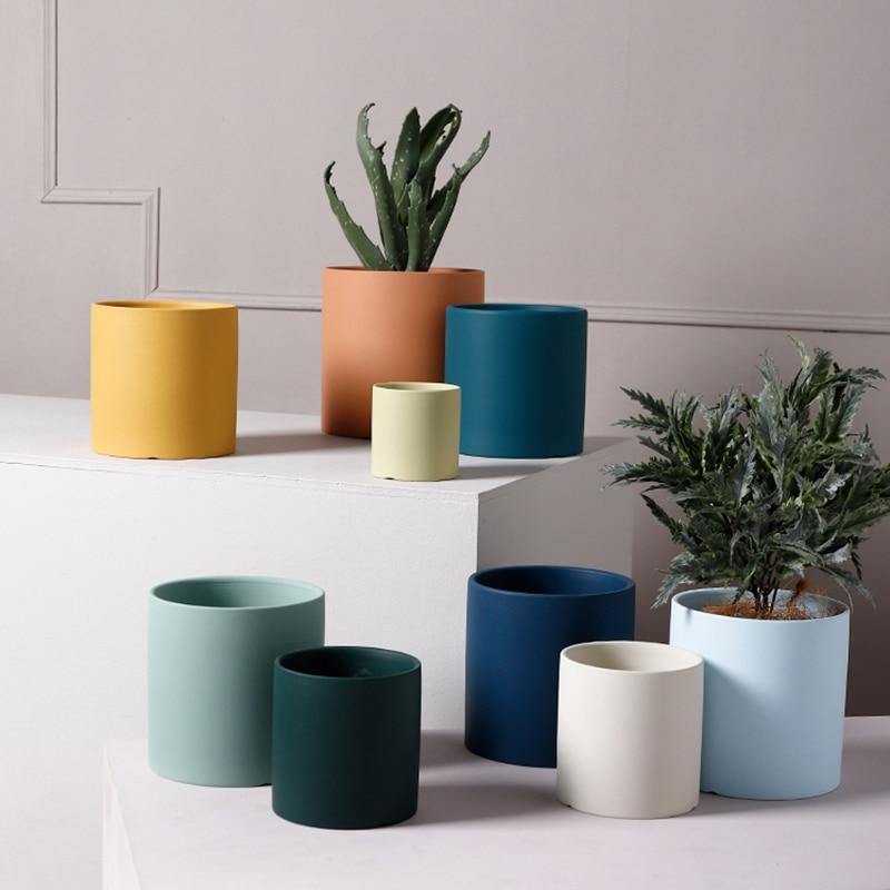 Lunara – Cache-pot en céramique artisanal et coloré