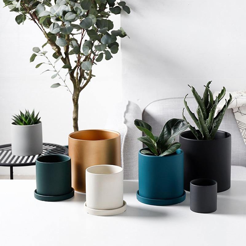 Lunara – Cache-pot en céramique artisanal et coloré