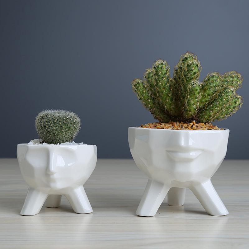 Soléra – Cache-pots en céramique minimaliste et sculptural