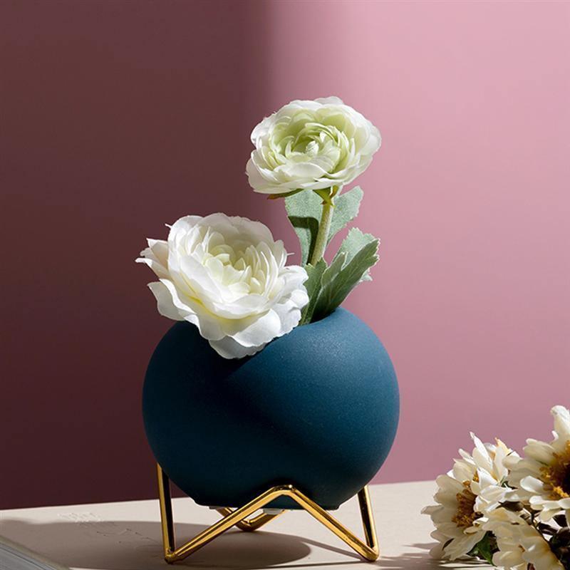 Soléna – Cache-pot en céramique artisanal et coloré avec support