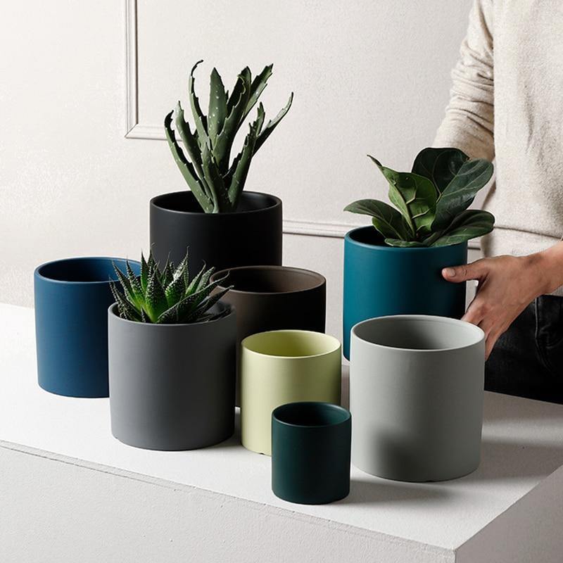 Lunara – Cache-pot en céramique artisanal et coloré