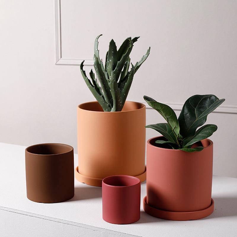 Lunara – Cache-pot en céramique artisanal et coloré