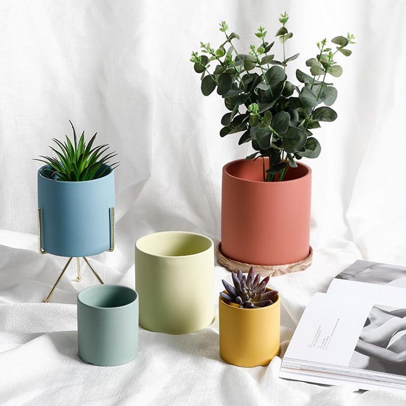 Lunara – Cache-pot en céramique artisanal et coloré