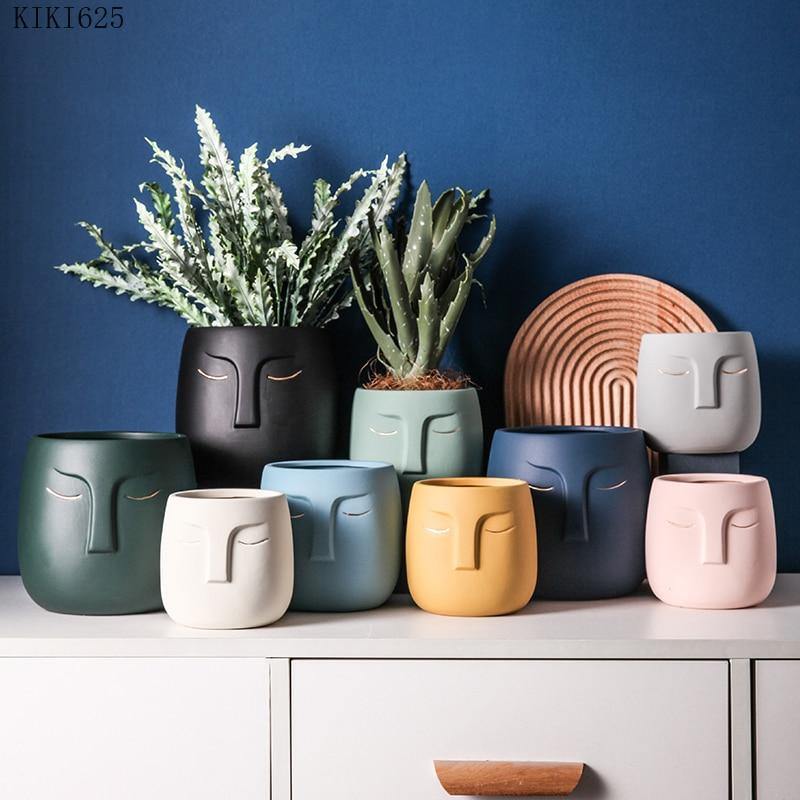 Soléra – Cache-pot en céramique texturé et artistique