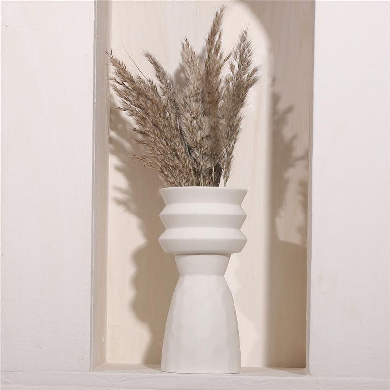 Lunara – Vase en céramique texturé et minimaliste