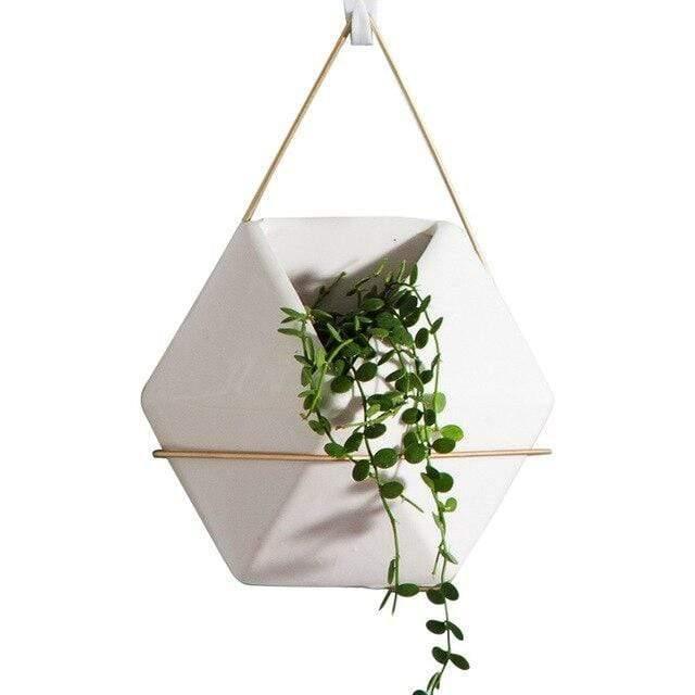 Solène – Terrarium suspendu géométrique et design